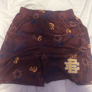Eric Emanuel Red and Yellow Shorts